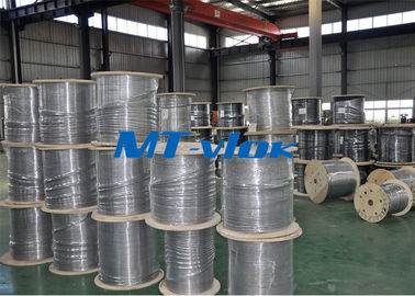 1 / 8 Inch Super Long Coiled Stainless Steel Tubing Bright Annealing Surface
