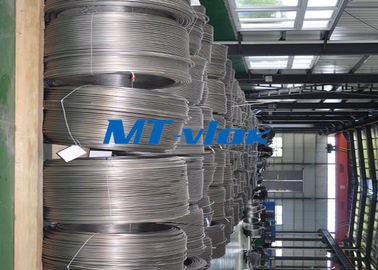 S30400 / S30403 ASME SA269 Welded Stainless Steel Coiled Tubing / Tube For Cable Industry